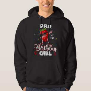 Fruit Dad Of The Birthday Girl Strawberry Dabbing Hoodie