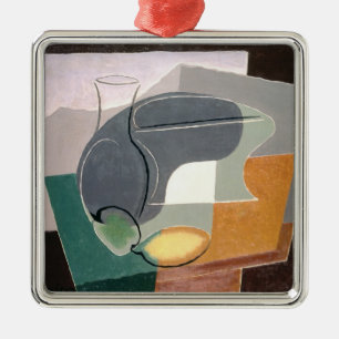 Fruit-dish and carafe, 1927 metal tree decoration