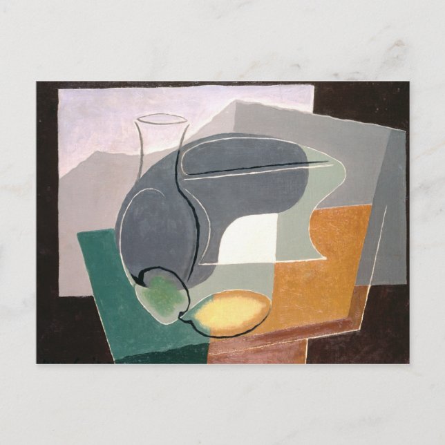 Fruit-dish and carafe, 1927 postcard (Front)