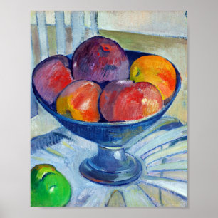 Fruit Dish on a Garden Chair by Paul gauguin Poster