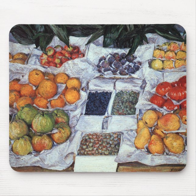 Fruit Displayed on a Stand Mouse Mat (Front)