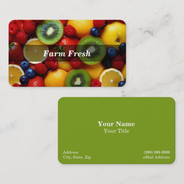 Fruit Farm Business Card (Front/Back)