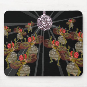 Fruit Flies Dancing Under The Disco Ball Mouse Mat