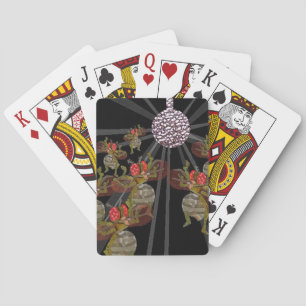 Fruit Flies Dancing Under The Disco Ball Playing Cards