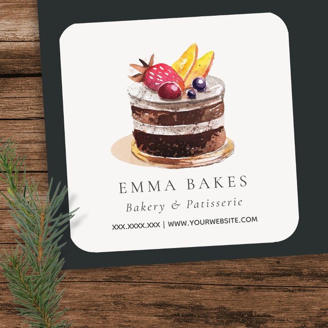 FRUIT FLORAL CAKE PATISSERIE CUPCAKE BAKERY SEAL (Creator Uploaded)