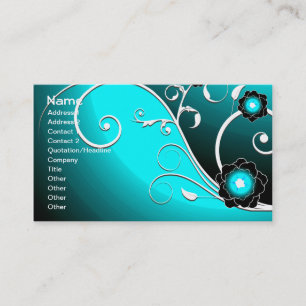 Fruit Flower Cool Cute Girly Retro Floral Business Card