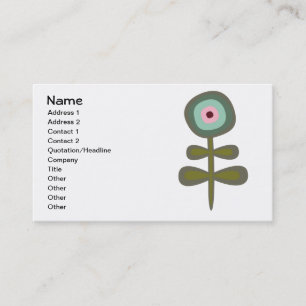 Fruit Flower Cool Cute Girly Retro Floral Business Card