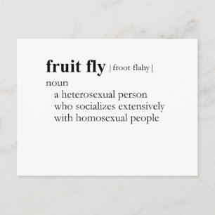 FRUIT FLY (definition) Postcard