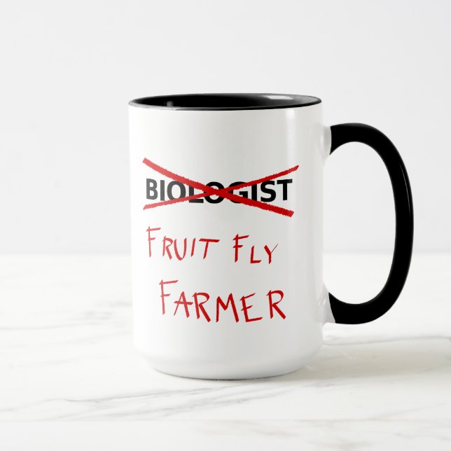 Fruit Fly Farmer Mug (Right)