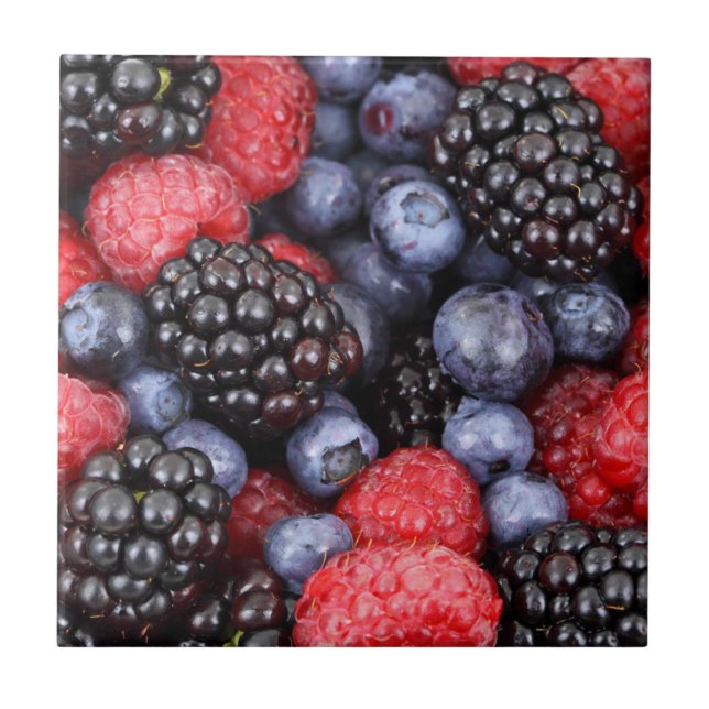 Fruit-- Fresh berries--Tile/Trivet Tile (Front)
