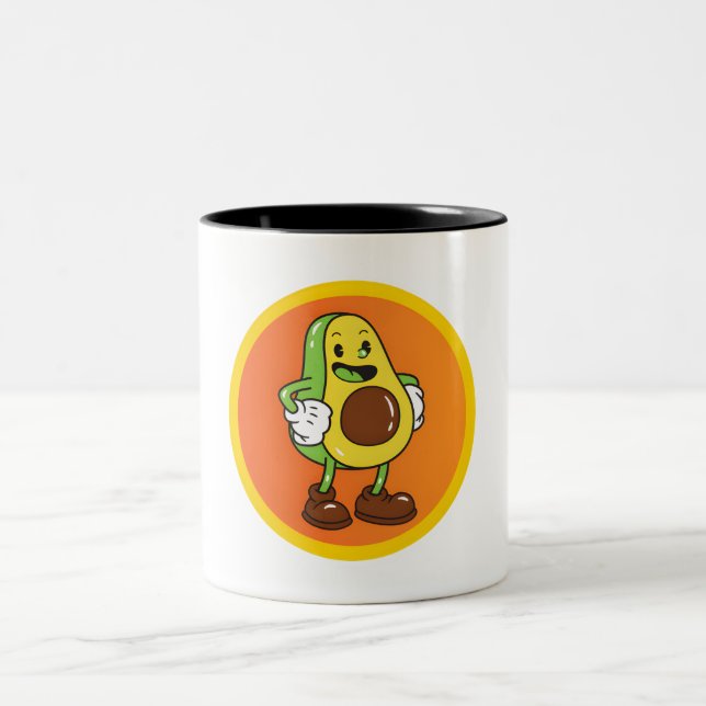 Fruit Friends Two-Tone Coffee Mug (Center)