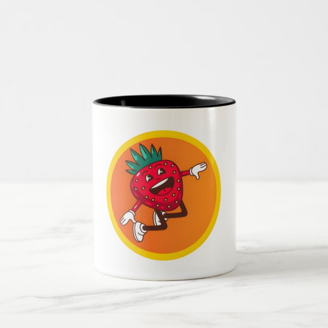 Fruit Friends Two-Tone Coffee Mug (Center)