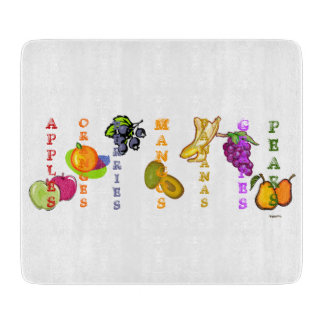 Fruit Fruits Design Graphics Cutting Board