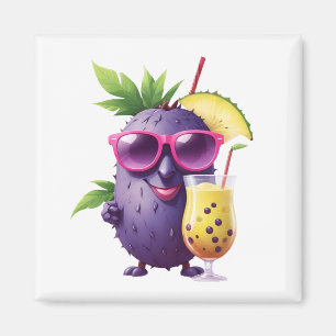 Fruit Fun Cheerful Vacation Tropical Drink Party Magnet