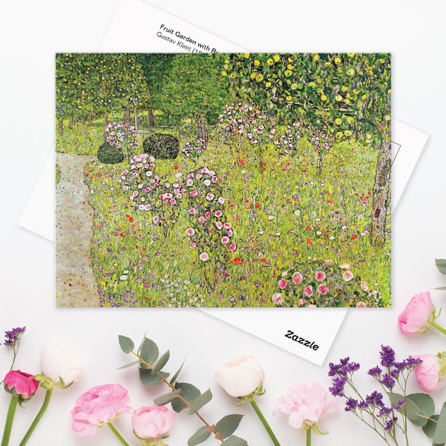 Fruit Garden Roses Gustav Klimt Postcard (Creator Uploaded)