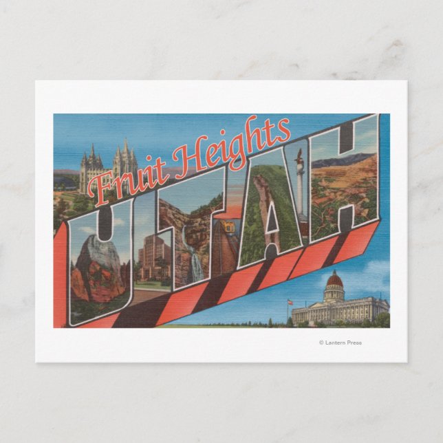 Fruit Heights, Utah - Large Letter Scenes Postcard (Front)