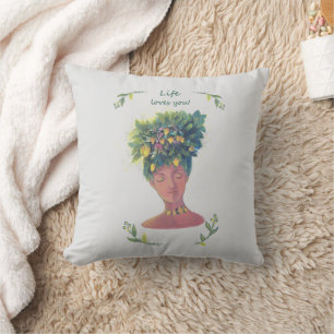 Fruit illustration Valentine's Cushion