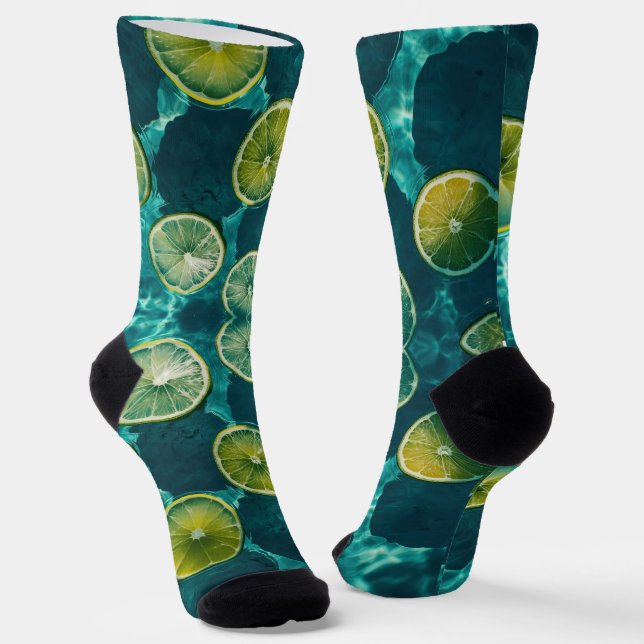 Fruit In Water 3D Styled By Trreal Socks (Angled)