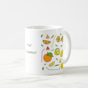 Fruit is summer Minimalist Cute Coffee Mug