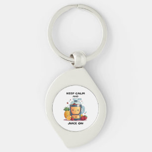 Fruit Juicer Keep Calm And Juice  Health  Key Ring