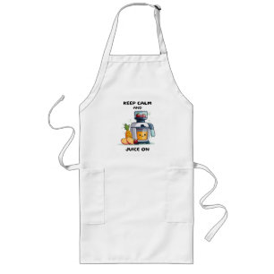 Fruit Juicer Keep Calm And Juice Health Long Apron