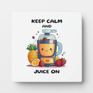 Fruit Juicer Keep Calm And Juice Health Plaque