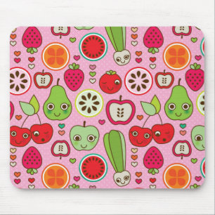 fruit kitchen illustration pattern mouse mat