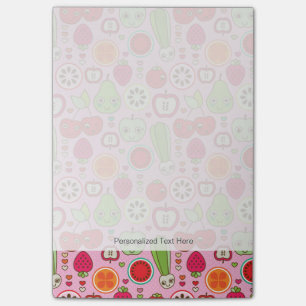 fruit kitchen illustration pattern post-it notes