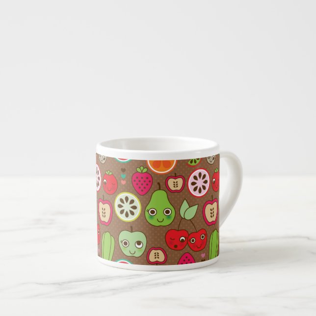 Fruit Kitchen Pattern Espresso Cup (Front Right)