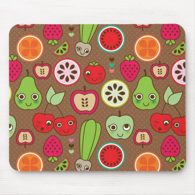 Fruit Kitchen Pattern Mouse Mat (Front)