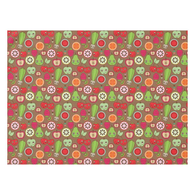 Fruit Kitchen Pattern Tablecloth (Front (Horizontal))