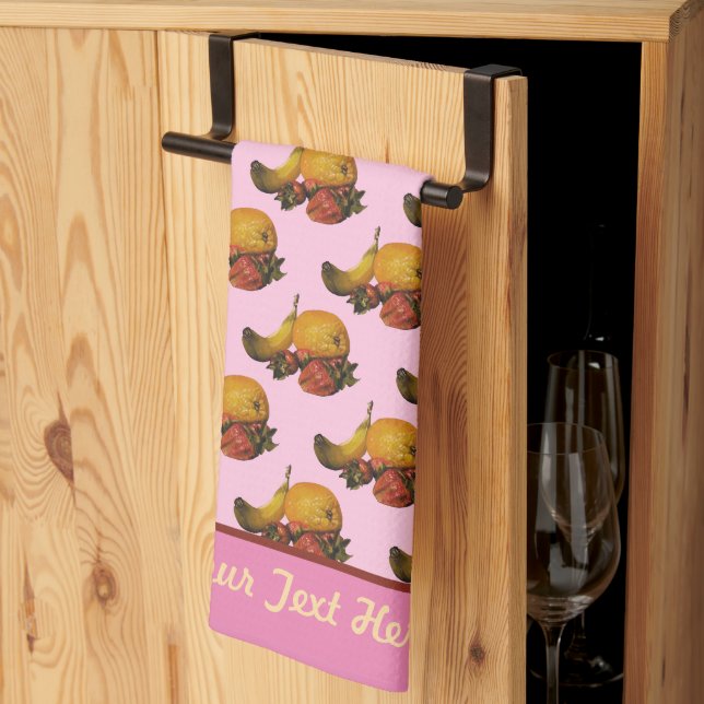 Fruit Kitchen Towels - Optional Personalisation (Thirds Fold)