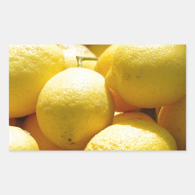 Fruit: Lemons Rectangular Sticker (Front)