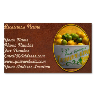 Fruit - Lemons - When life gives you lemons Magnetic Business Card