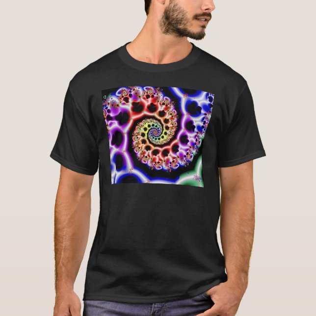 Fruit Loops | Rainbow Fractal Art T-Shirt (Front)