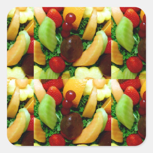 Fruit Lover_ Square Sticker (Front)