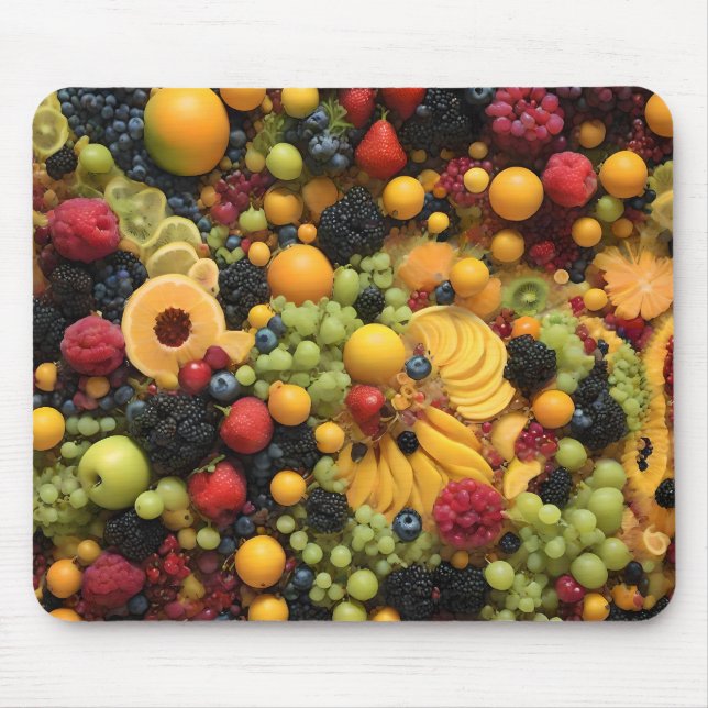 Fruit Lovers Delight Colorful Fruit Platter, Mouse Mat (Front)