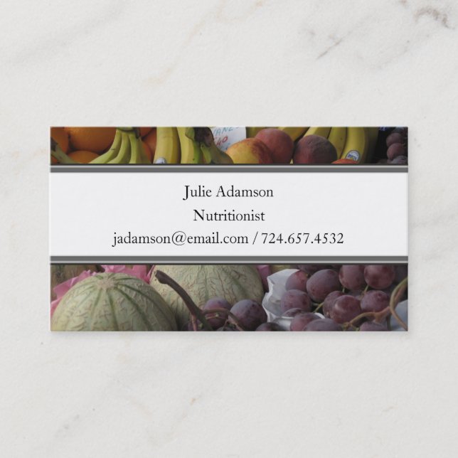 Fruit Market Business Card (Front)