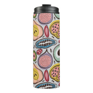 Fruit Medley: Vibrant Seamless Pattern Thermal Tumbler