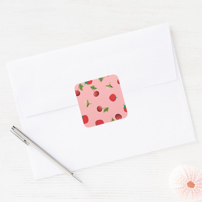 Fruit Mix Square Sticker (Creator Uploaded)