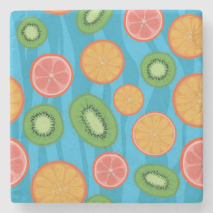 Fruit mood stone coaster