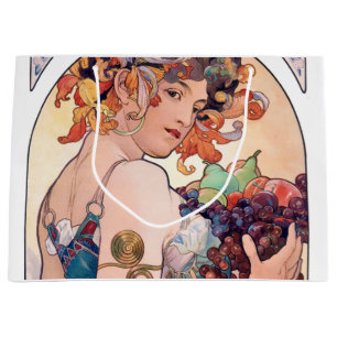 Fruit, Mucha Large Gift Bag