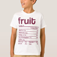 Fruit Nutrition Fact Funny Thanksgiving Christmas