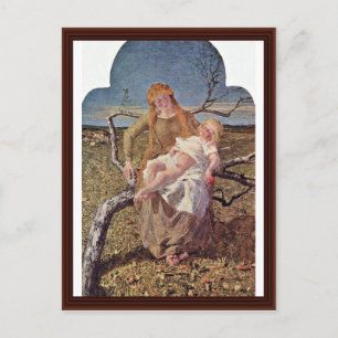 Fruit Of Love By Segantini Giovanni Postcard
