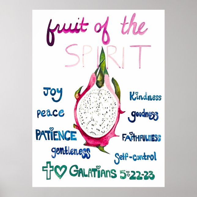 Fruit of the Spirit Art Fruit of the Spirit Poster (Front)