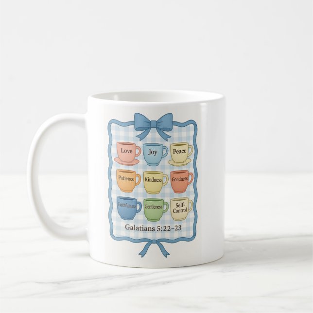 Fruit of the Spirit blue Coffee Mug (Left)