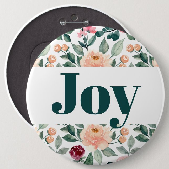 Fruit of the Spirit Button - Joy (Front & Back)