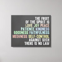 Fruit of the Spirit Chalkboard Look Bible Verse