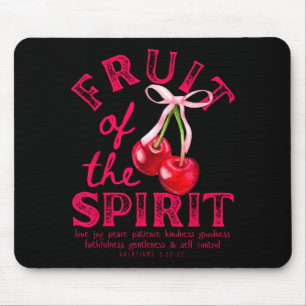 Fruit Of The Spirit Christian Coquette Pink Bow Ch Mouse Mat
