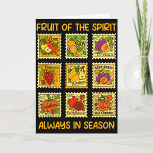Fruit Of The Spirit Christian Faith Jesus God Love Card